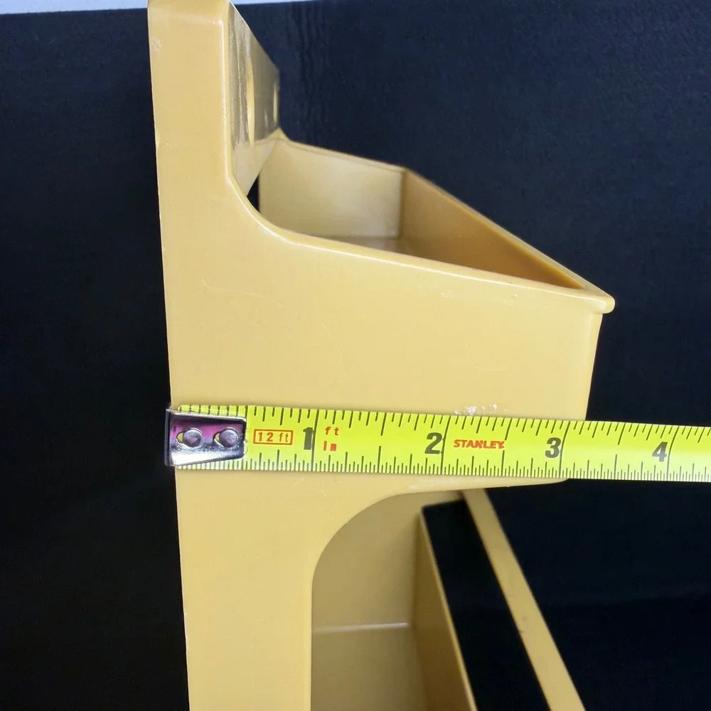 VTG 1981 Rubbermaid Clean Up Caddy Organizer Yellow Wall Door Mount 2320 USA